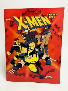 Vintage 1996 Marvel X-Men S1 Sticker Book Unused Complete Landoll's Animated